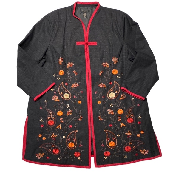 SilkLand Jackets & Coats Silk Land Embroidered Jacket Plus Size 3x